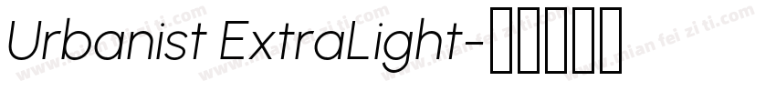 Urbanist ExtraLight字体转换